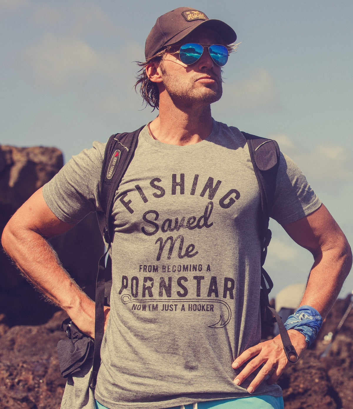 Fishing Saved Me Men&#39;s Tshirt