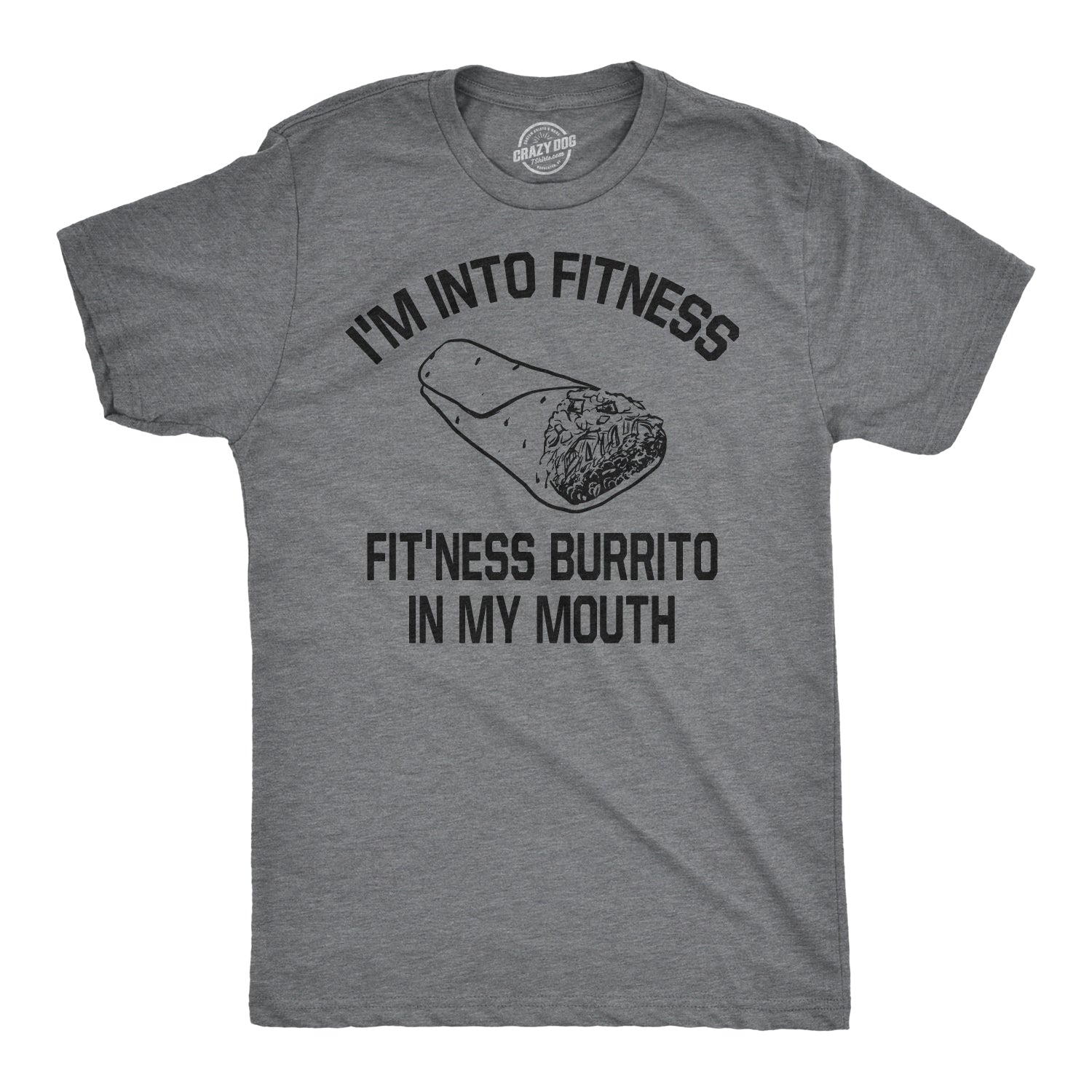 Funny Fitness Burrito Mens T Shirt Nerdy Cinco De Mayo Fitness Food Sarcastic Tee