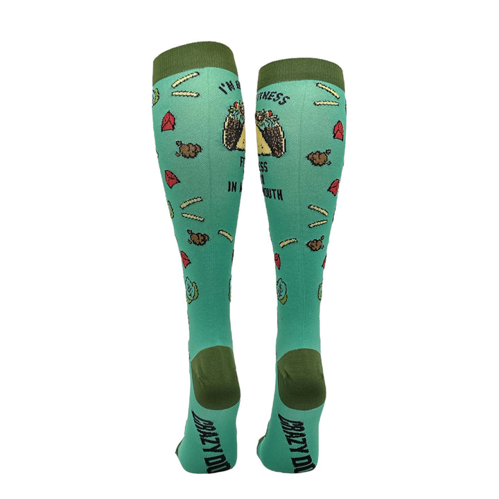 Im Into Fitness Taco In My Mouth Compression Socks
