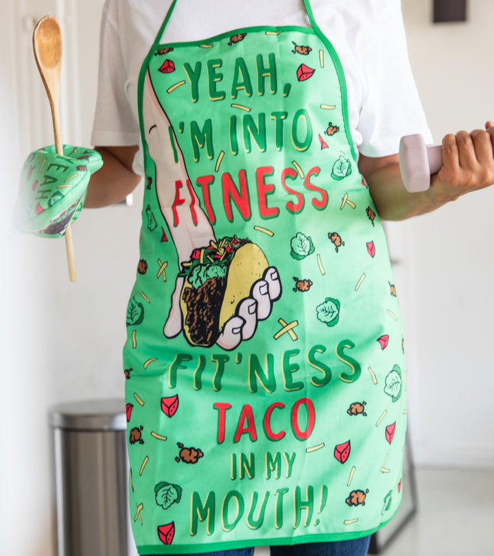 Fitness Taco Oven Mitt + Apron Bakeware