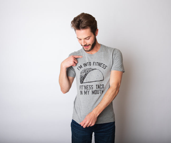 Fitness Taco In My Mouth Men's T Shirt