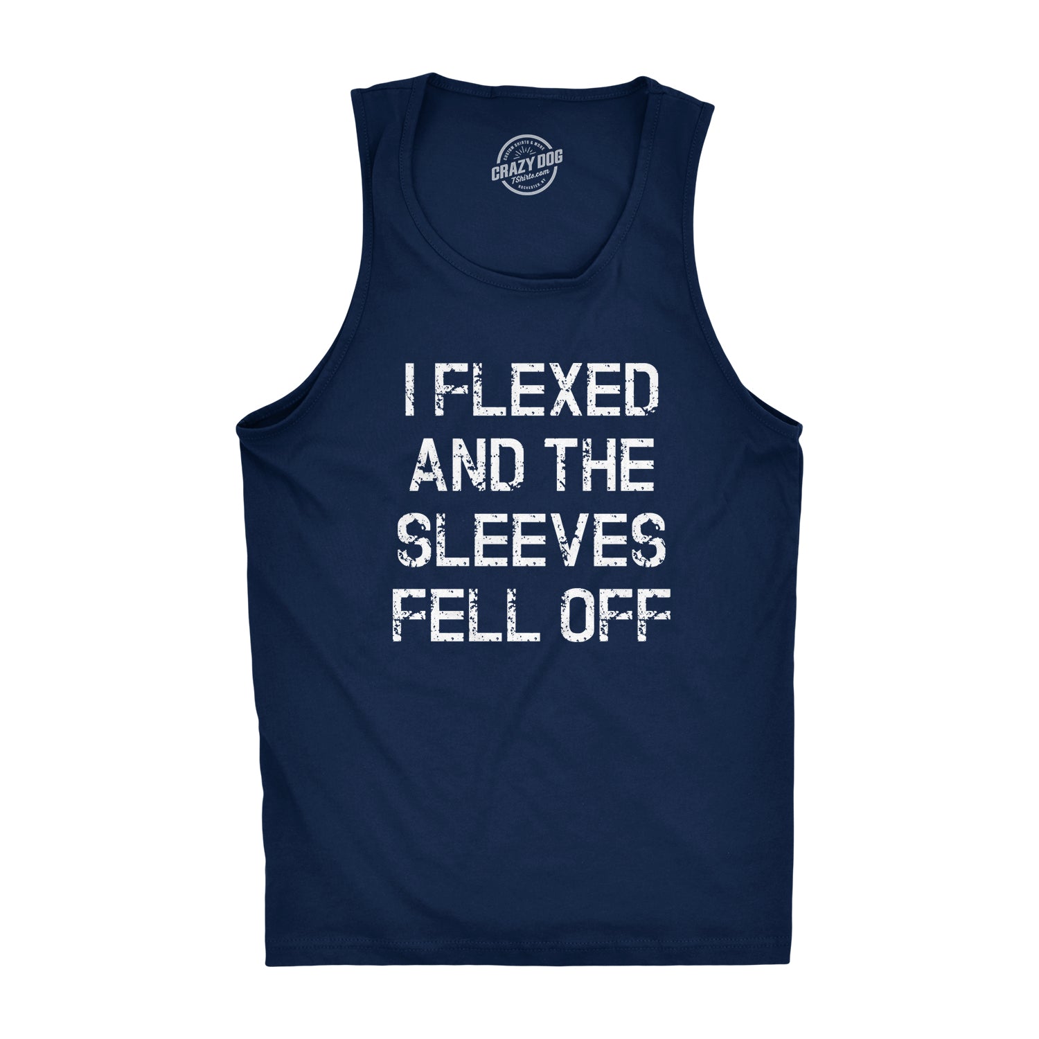 Funny I Flexed And The Sleeves Fell Off Mens Tank Top Nerdy Fitness Tee