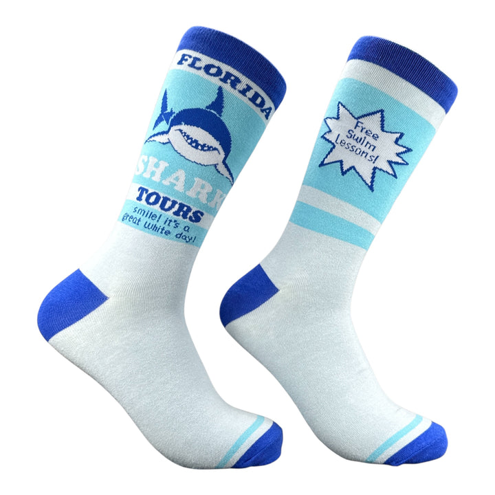 Funny Multi - Florida Shark Tours Florida Shark Tours Sock Nerdy shark week animal Tee
