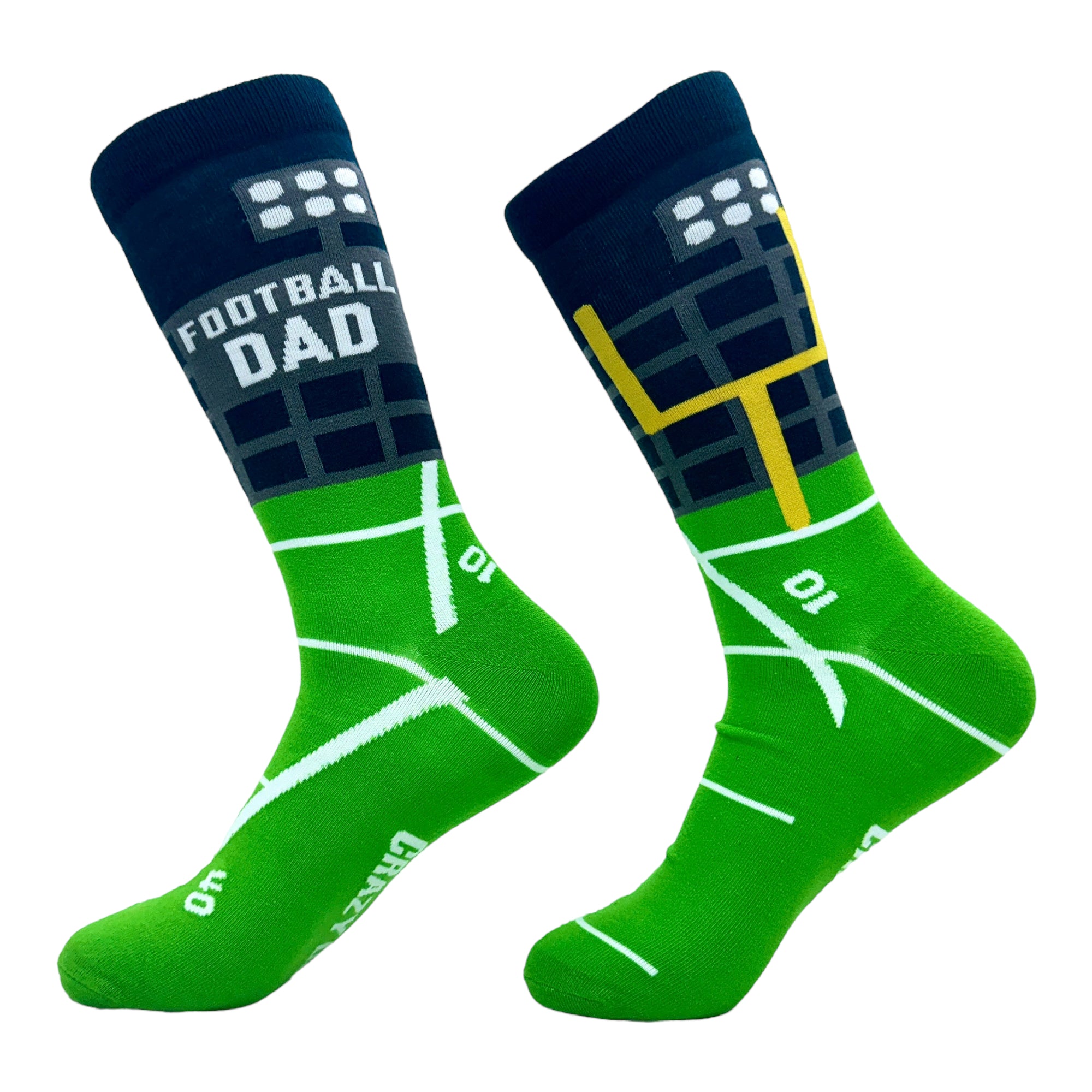 Funny Multi - Football Dad Men's Football Dad Sock Nerdy Father's Day Football Tee