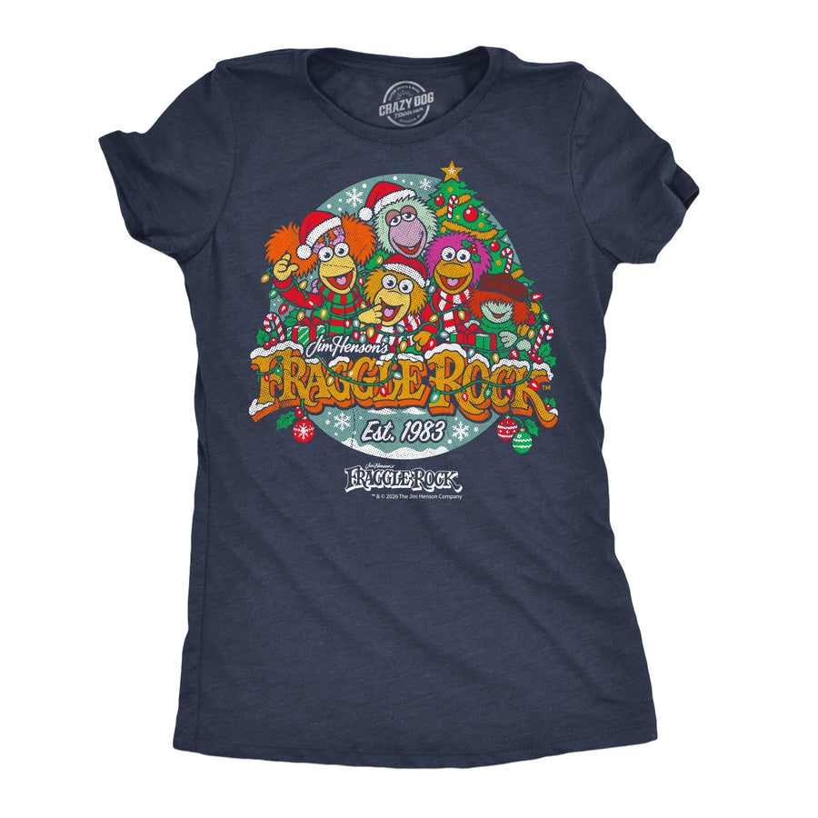Funny Heather Navy - Fraggle Rock Christmas Fraggle Rock Christmas Est 1983 Womens T Shirt Nerdy Christmas TV & Movies Tee