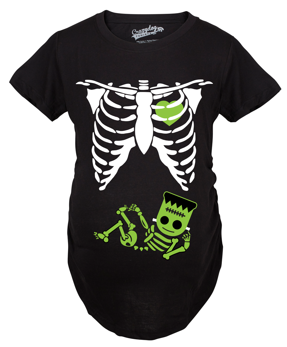 Frankenstein Skeleton Maternity T Shirt