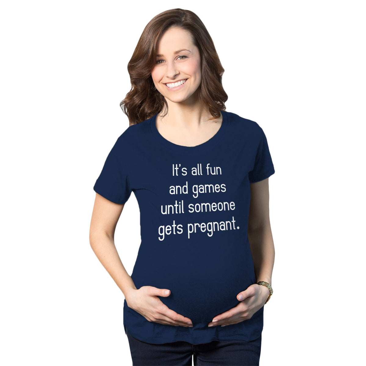 Funny Fun And Games Maternity T Shirt Nerdy Tee