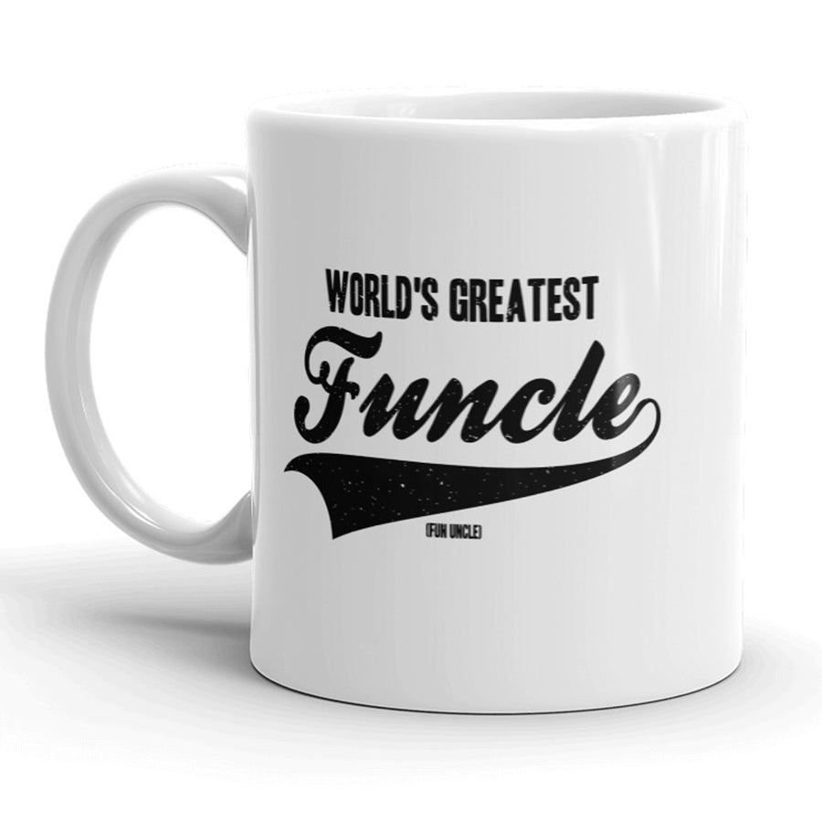 Funny White World's Greatest Funcle Coffee Mug Nerdy uncle Tee