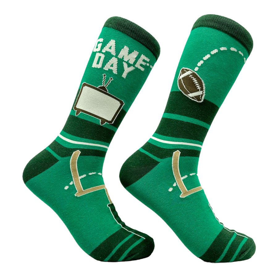 Funny Game Day Men's Game Day Sock Nerdy Football Tee