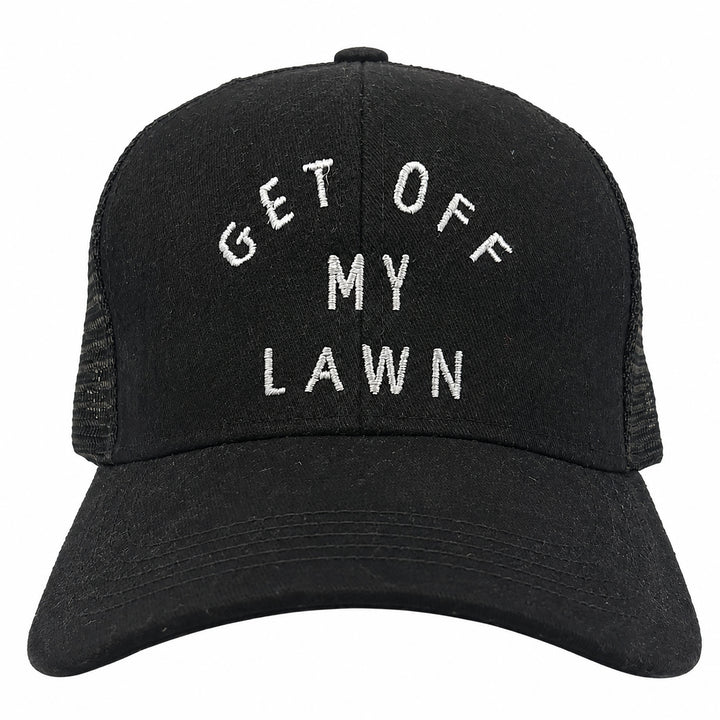 Funny Heather Black - Lawn Get Off My Lawn Nerdy sarcastic Tee