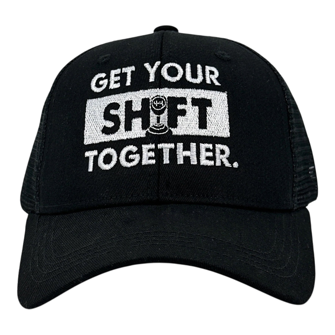 Funny Heather Black - Get Your Shift Together Get Your Shift Together Nerdy Mechanic Tee