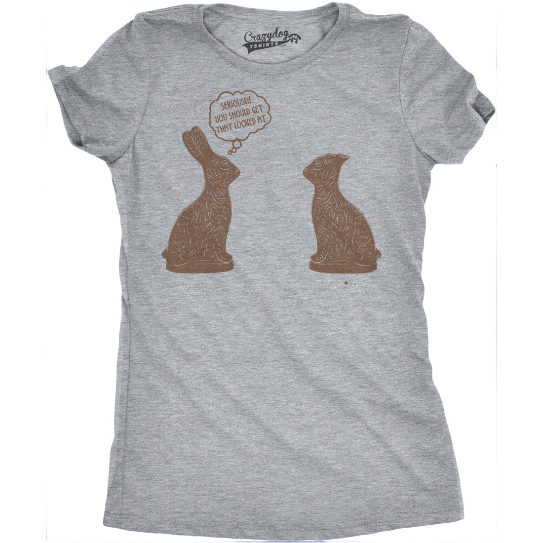 Funny Light Heather Grey You Should Get That Looked At Womens T Shirt Nerdy Easter Tee