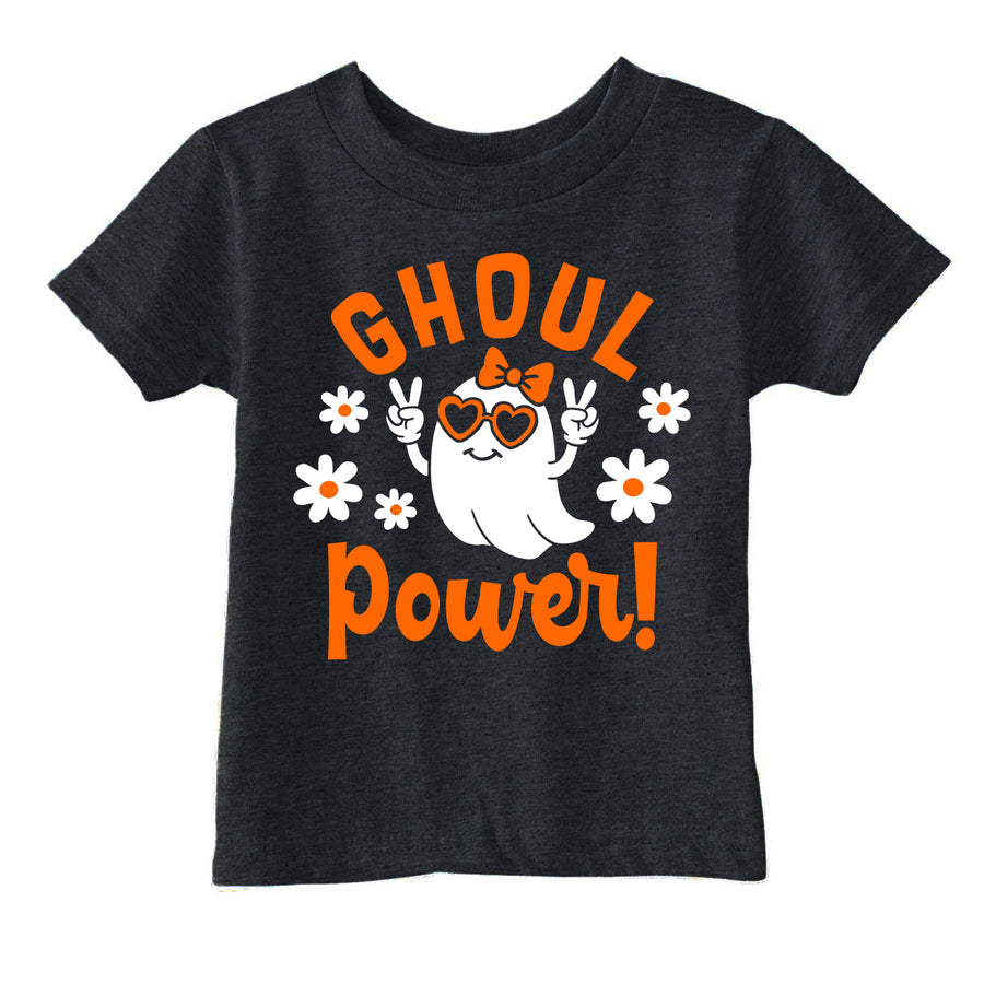 Funny Heather Black - Ghoul Power Ghoul Power Toddler T Shirt Nerdy Halloween Tee