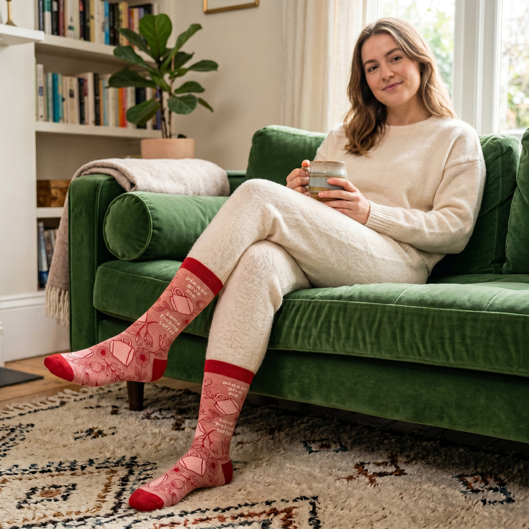 Women's Please Give Me Some Fucking Coffee Socks