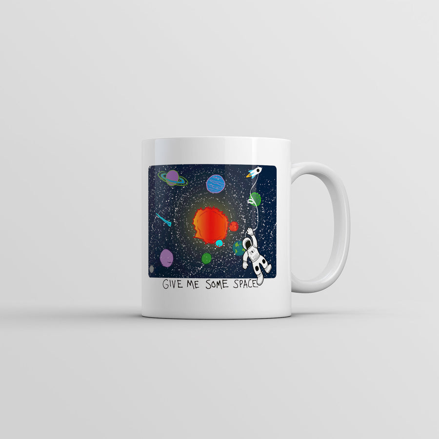 Funny White Give Me Some Space Coffee Mug Nerdy Space science Tee