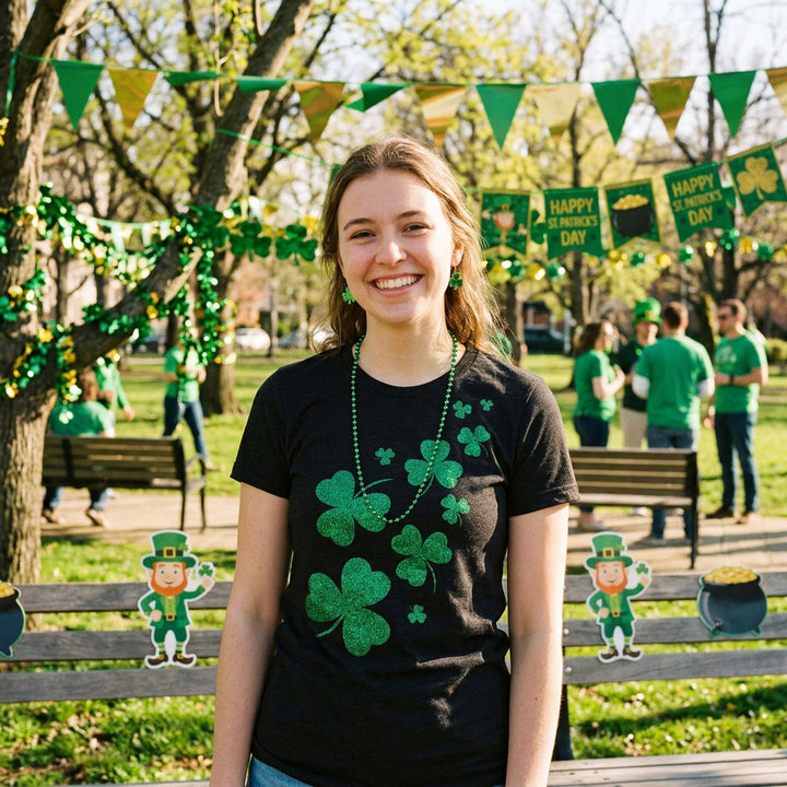 Glitter Shamrocks Women's T Shirt