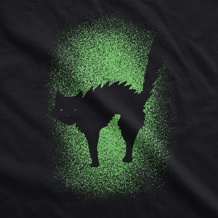 Glowing Cat Men's T Shirt