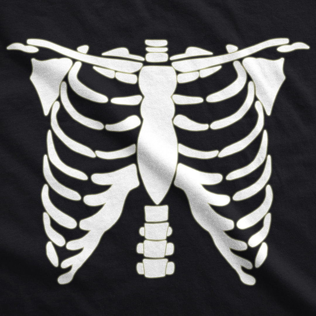 Glowing Skeleton Rib Cage Halloween Women's T Shirt