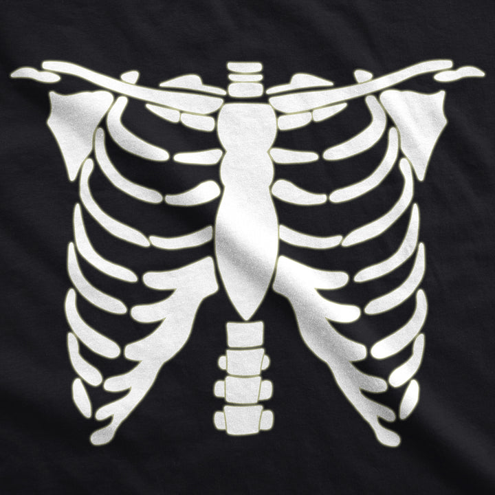 Glowing Skeleton Rib Cage Halloween Women's T Shirt