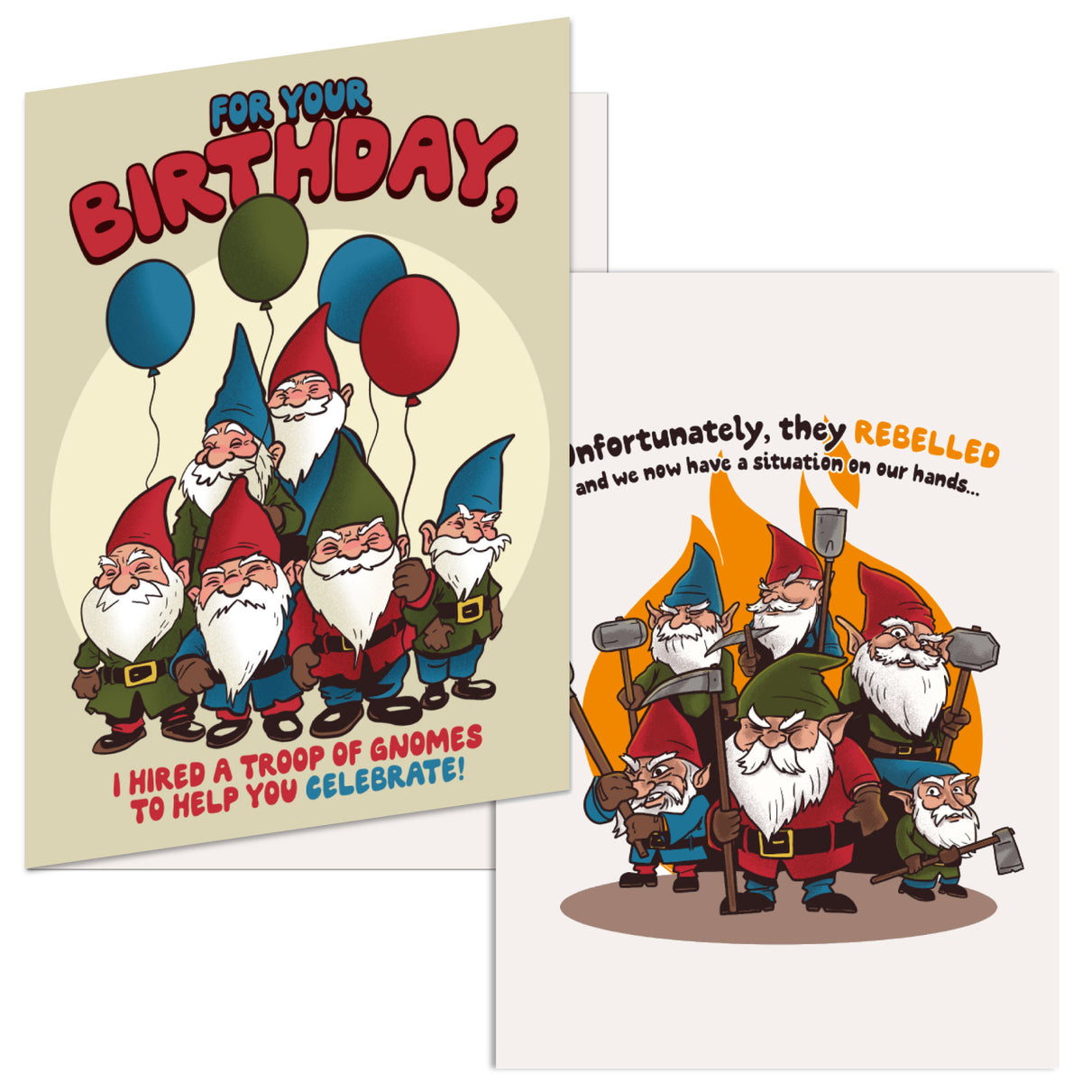 Funny Gnomes Birthday Nerdy Birthday sarcastic Tee