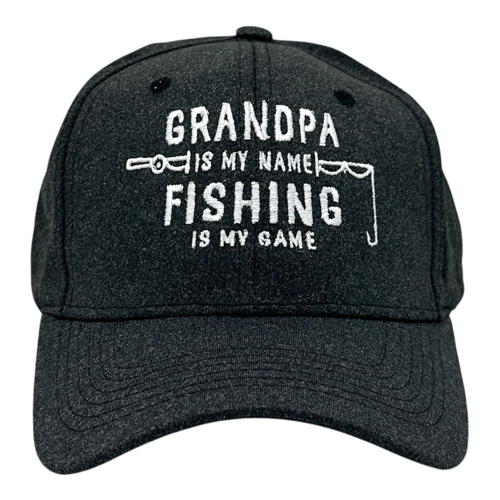 Funny Black - Grandpa Name Fishing Nerdy Fishing grandfather Fishing Tee