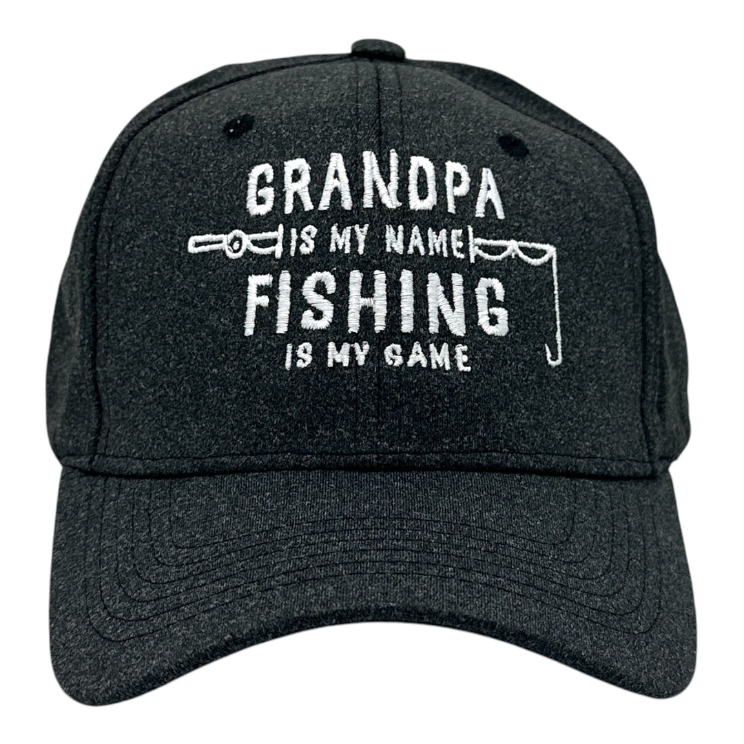 Funny Black - Grandpa Name Fishing Nerdy Fishing grandfather Fishing Tee
