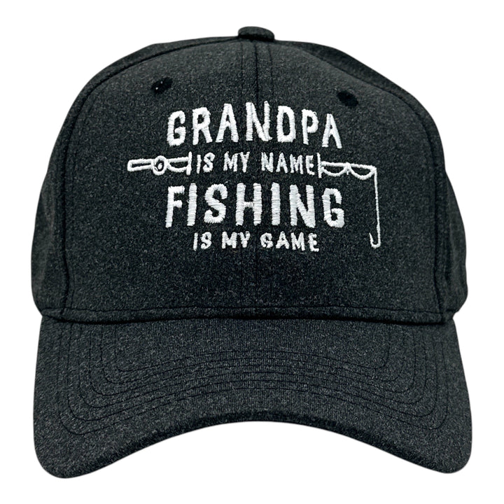 Funny Black - Grandpa Name Fishing Nerdy Fishing grandfather Fishing Tee