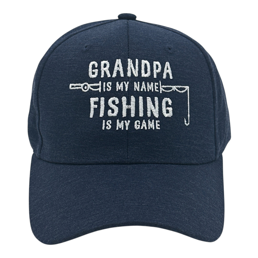 Funny Navy - Grandpa Name Fishing Nerdy Father's Day fishing grandfather Tee