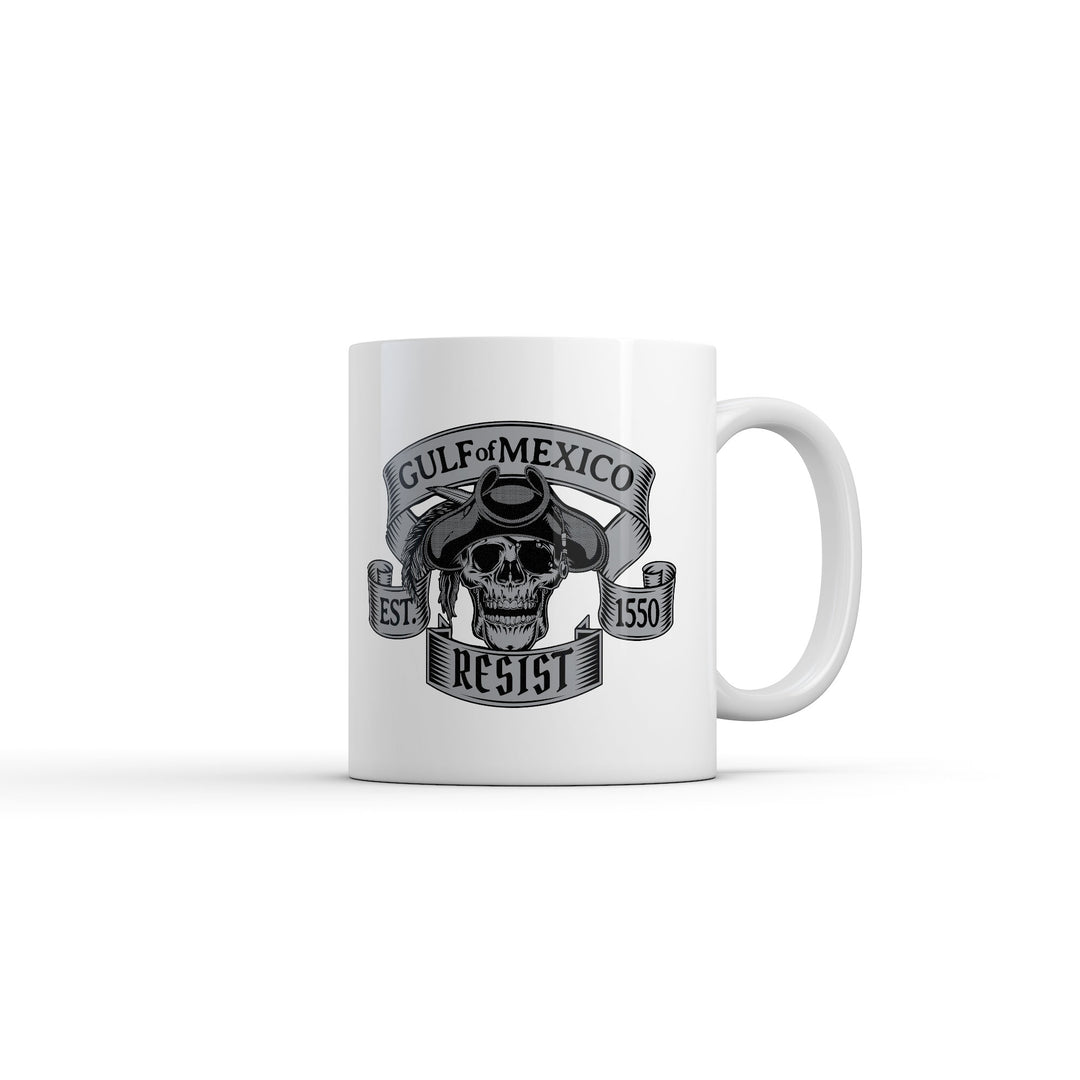 Funny White Gulf Of Mexico Resist Coffee Mug Nerdy Political Tee
