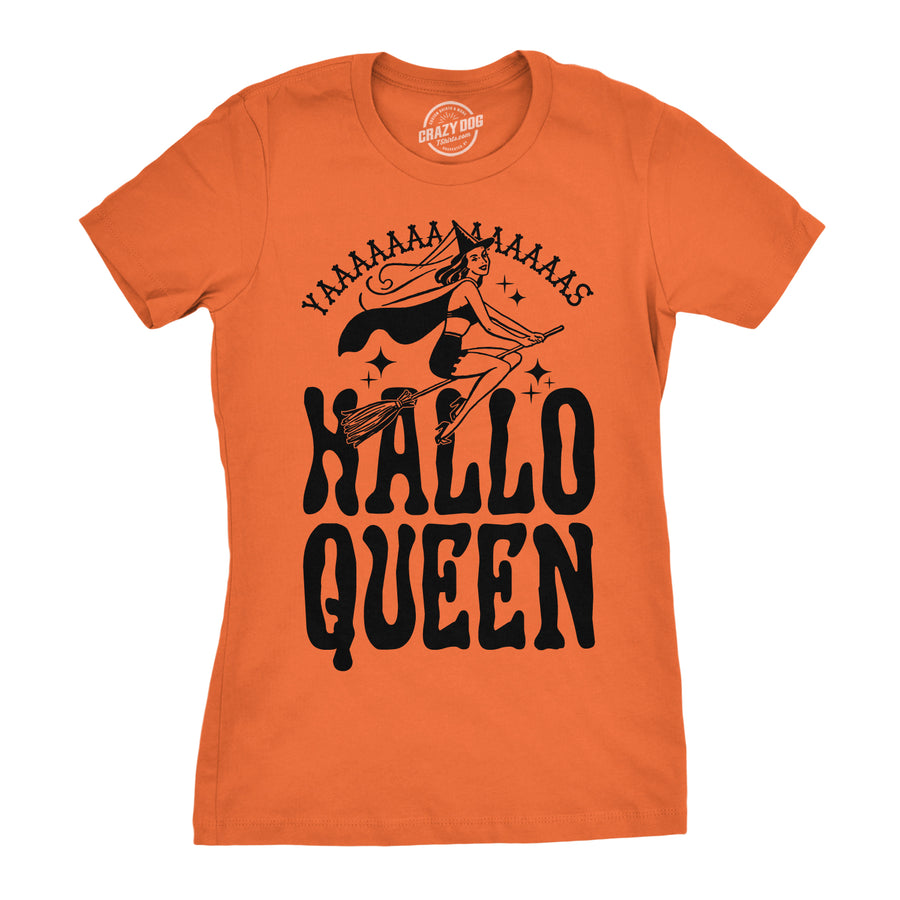 Funny Orange - HalloQueen HalloQueen Womens T Shirt Nerdy Halloween Tee