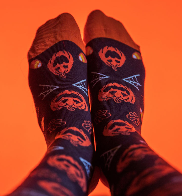 Kids Halloween Socks Funny Zombie Pumpkin Footwear for Costumes
