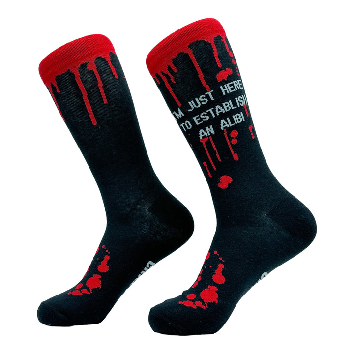 Men's Im Just Here To Establish An Alibi Socks