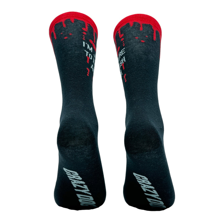 Men's Im Just Here To Establish An Alibi Socks