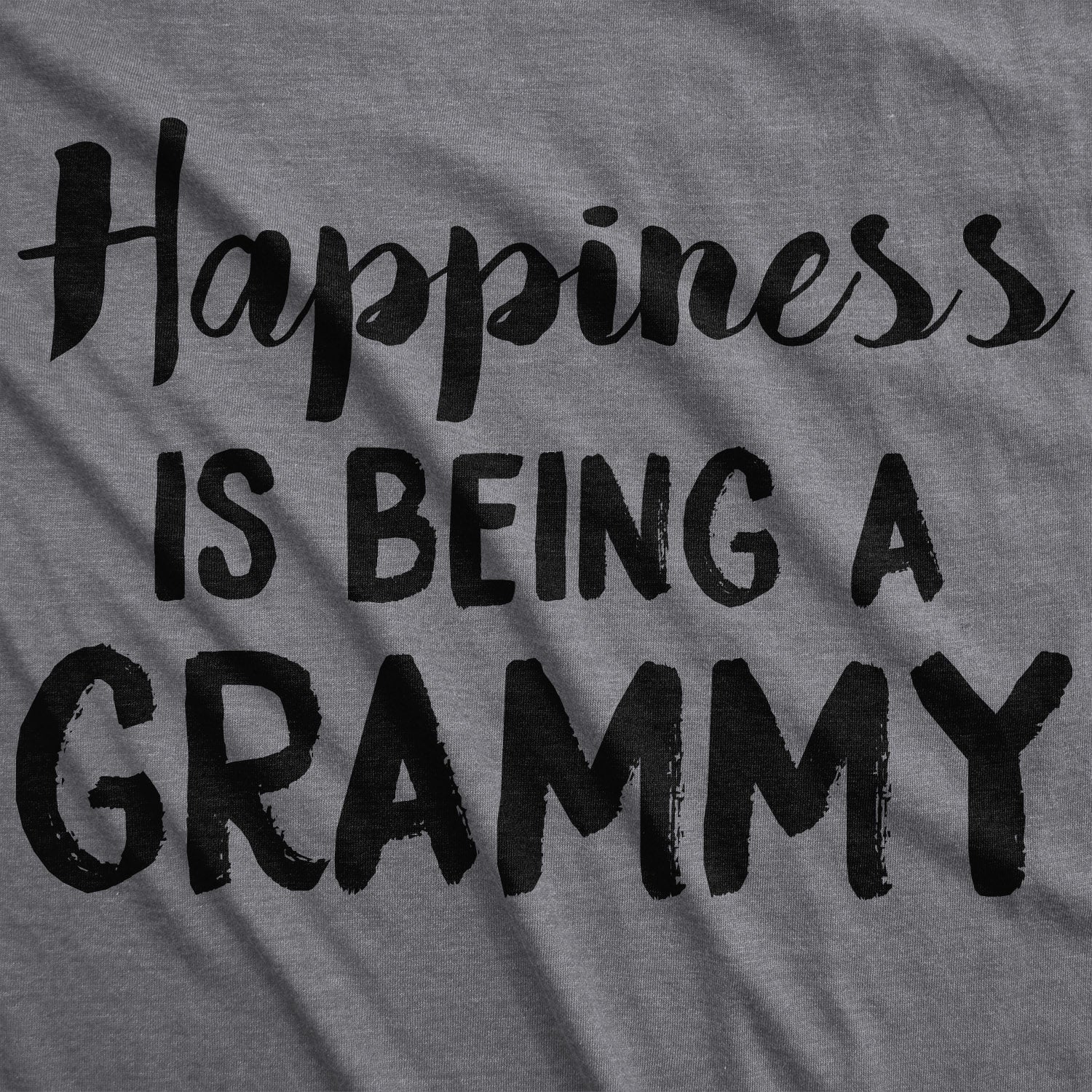 Funny Happiness Is Being A Grammy Womens T Shirt Nerdy Mother's Day Grandmother Tee
