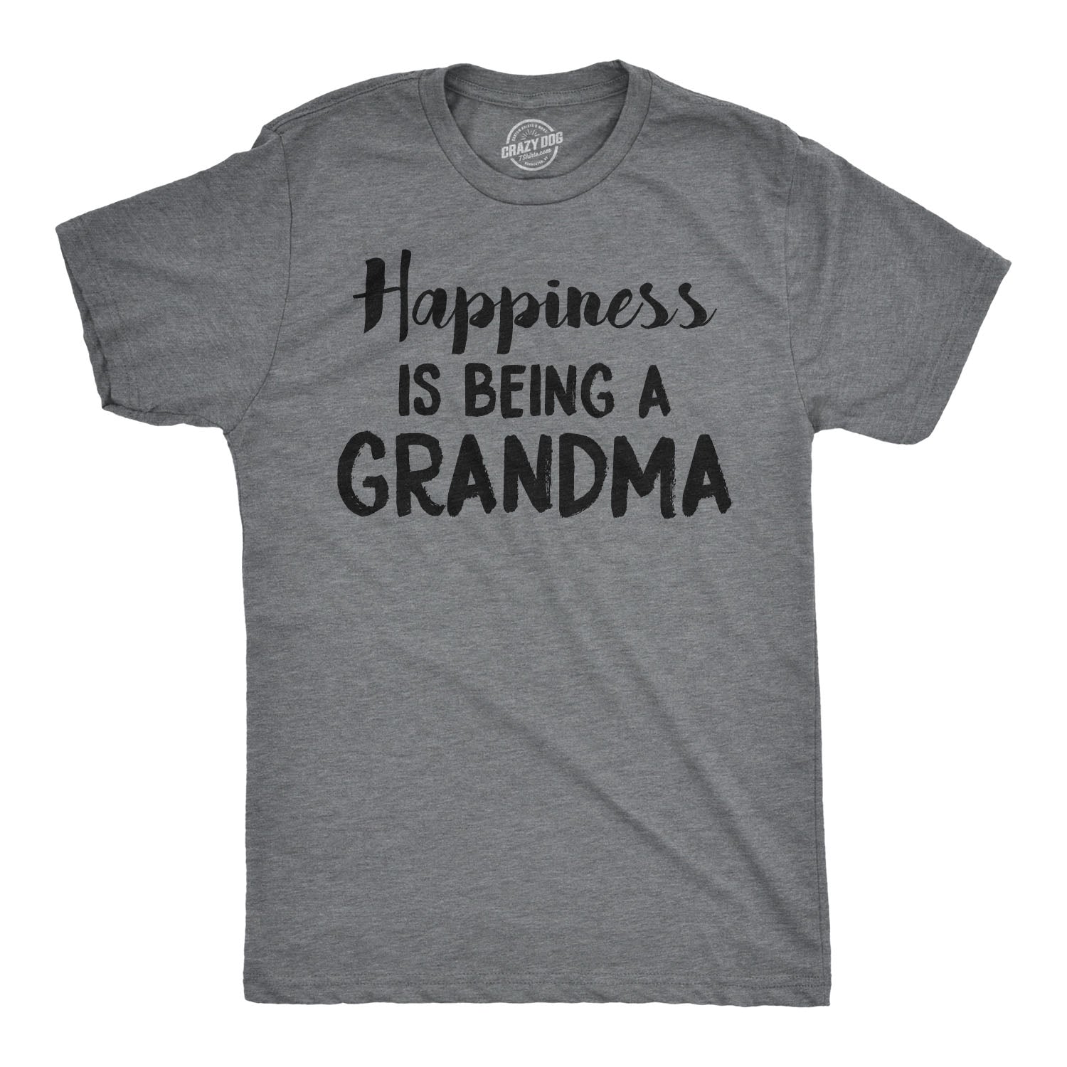 Funny Happiness is Being a Grandma Mens T Shirt Nerdy Mother's Day Grandmother Tee