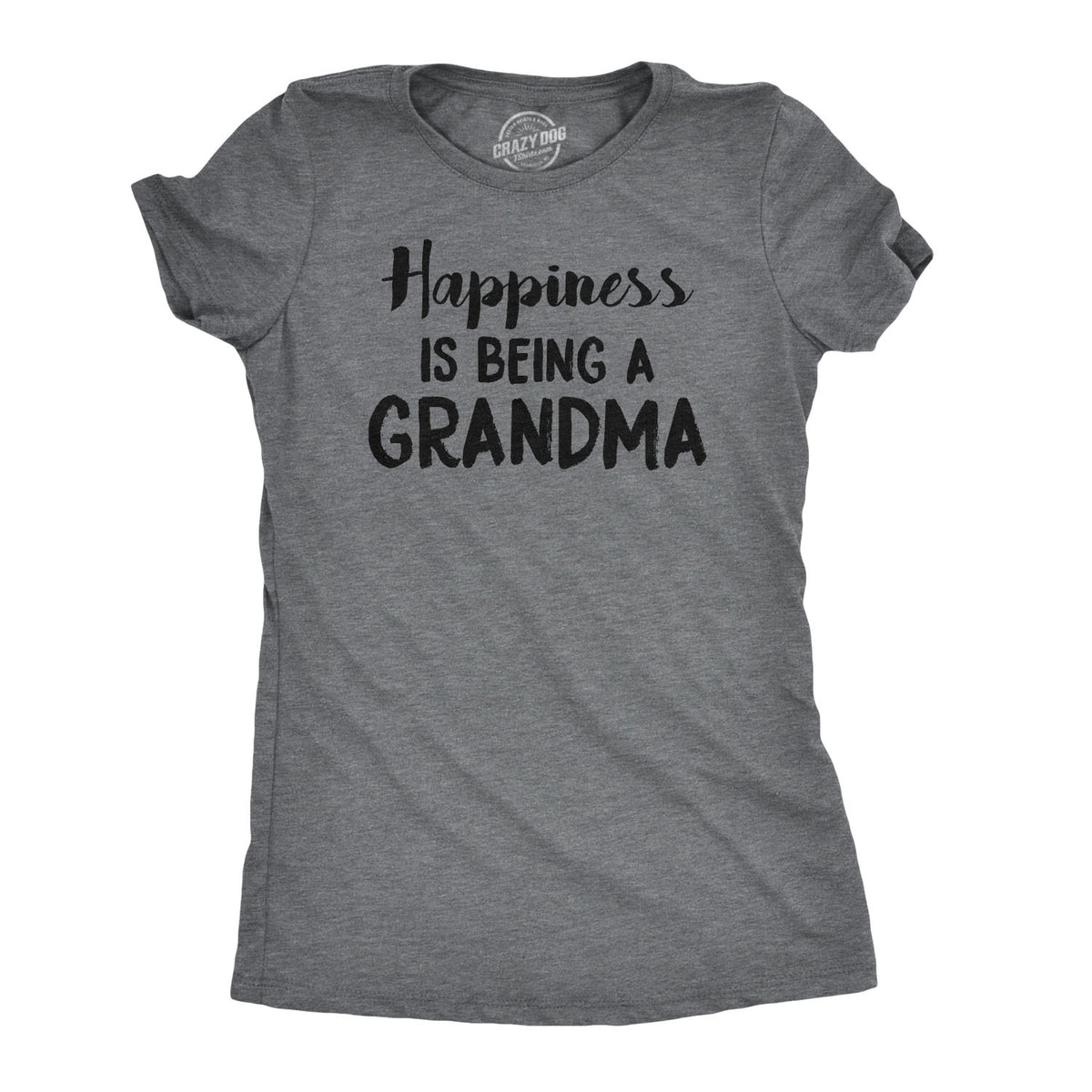 Funny Happiness Is Being a Grandma Womens T Shirt Nerdy Mother&#39;s Day Grandmother Tee