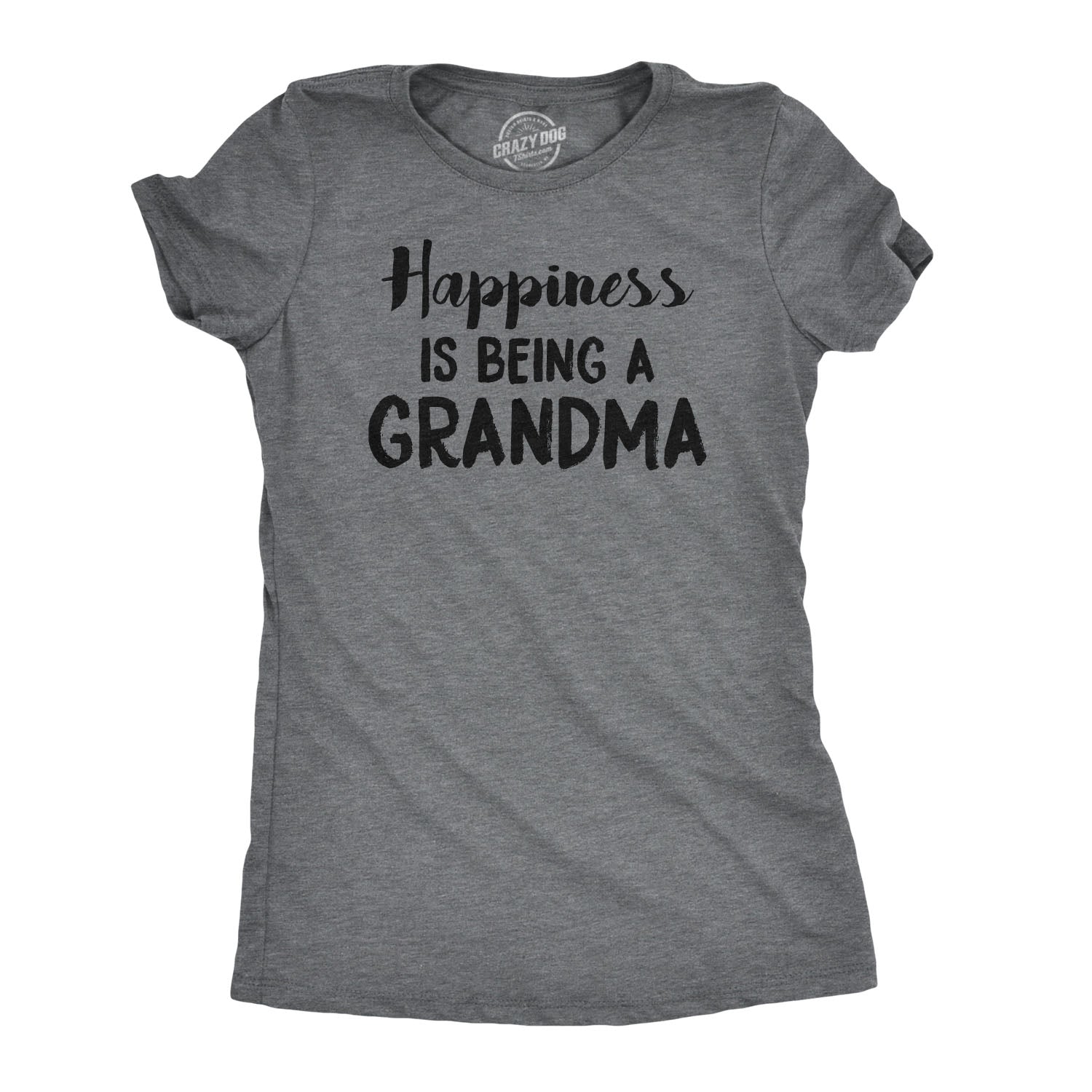 Funny Happiness Is Being a Grandma Womens T Shirt Nerdy Mother's Day Grandmother Tee
