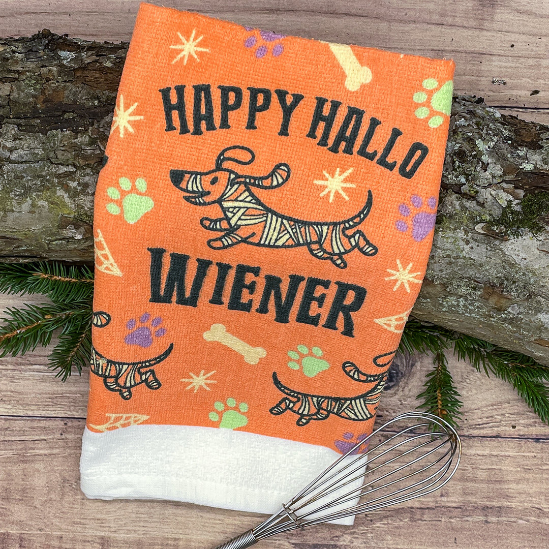 Happy Hallo Wiener Tea Towel Tea Towel