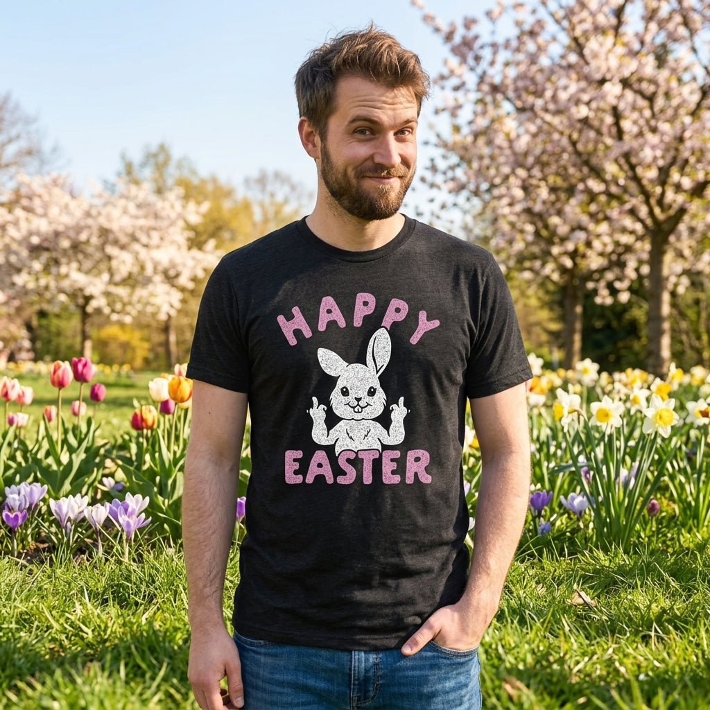 Happy Easter Middle Finger Men's T Shirt