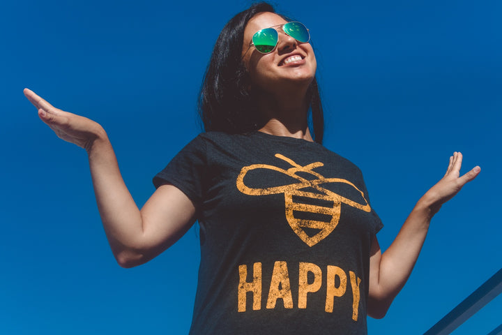 Bee Happy Women's T Shirt