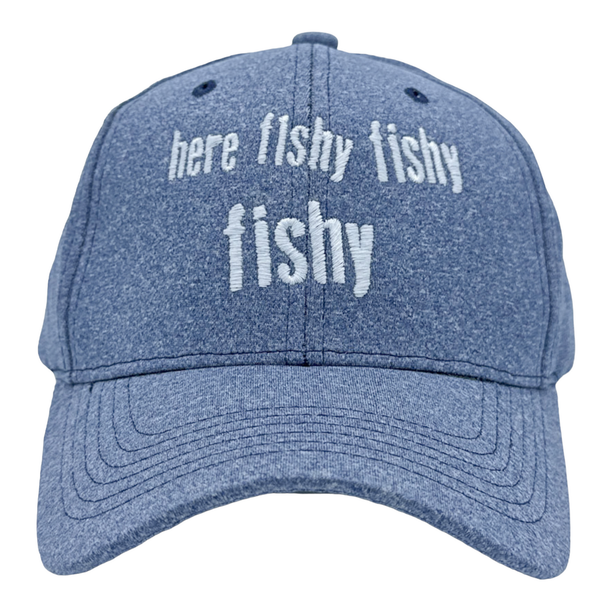 Funny Blue - Here Fishy Fishy Fishy Here Fishy Fishy Fishy Nerdy Fishing Tee