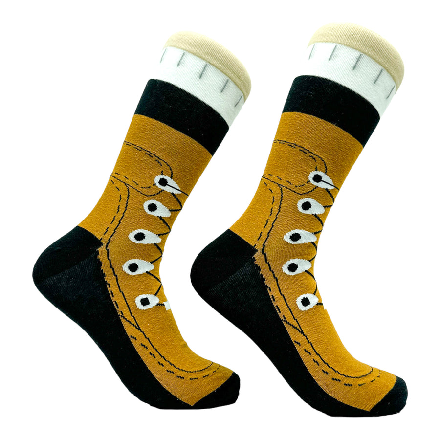 Funny Hiking Boots Men's Hiking Boots Sock Nerdy Camping Tee