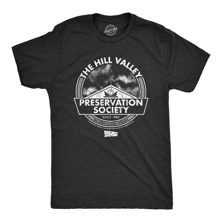 Funny Heather Black - Hill Valley The Hill Valley Preservation Society Mens T Shirt Nerdy TV & Movies retro Tee