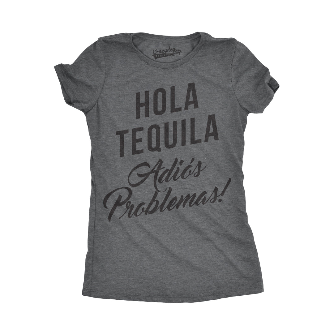 Funny Dark Heather Grey Womens T Shirt Nerdy Cinco De Mayo Drinking Retro Tee