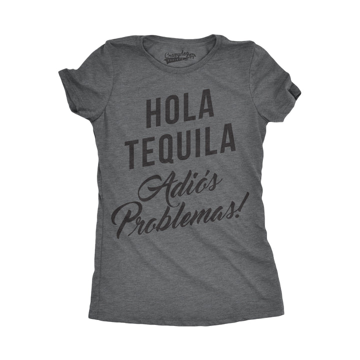 Funny Dark Heather Grey Womens T Shirt Nerdy Cinco De Mayo Drinking Retro Tee