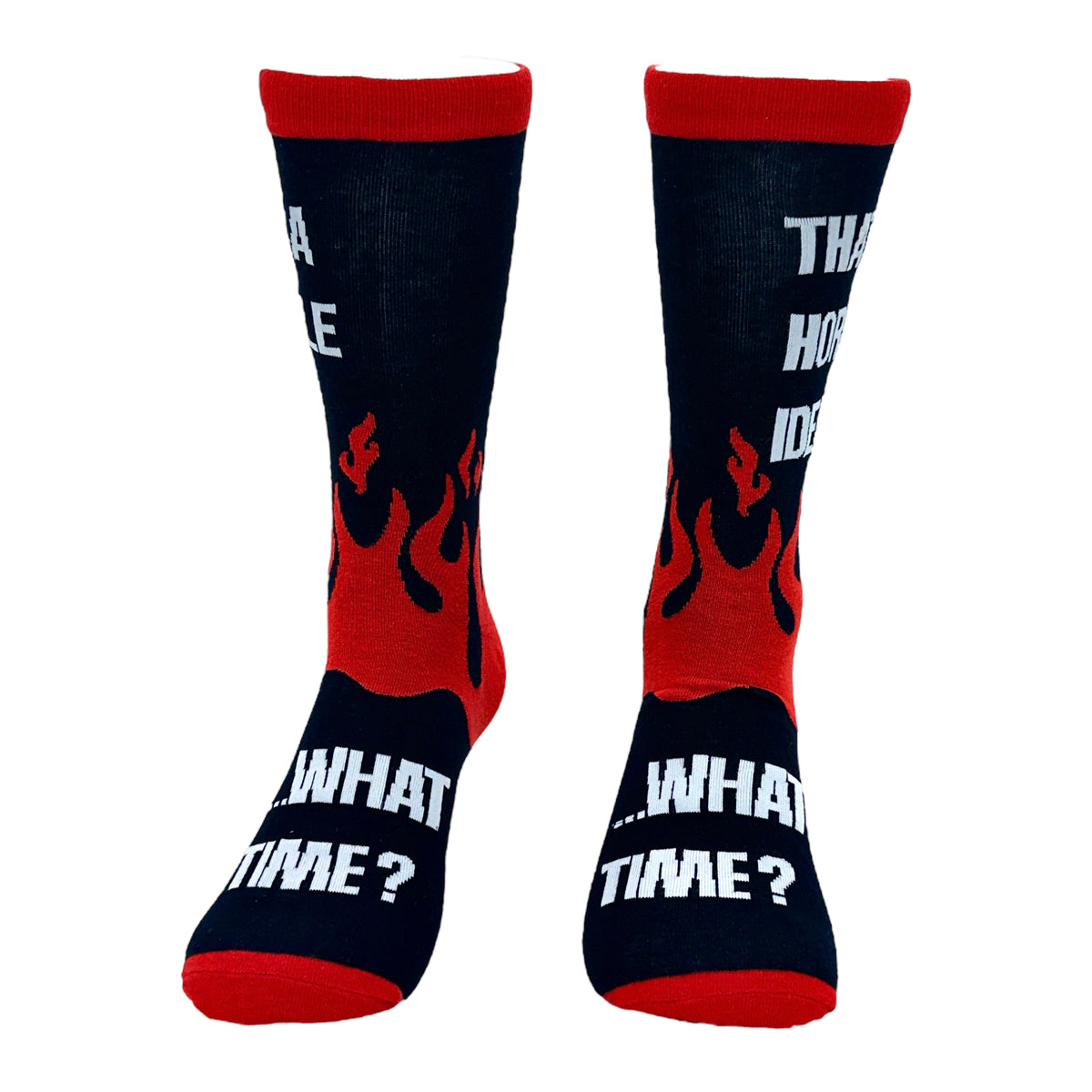 Men&#39;s Thats A Horrible Idea What Time Socks