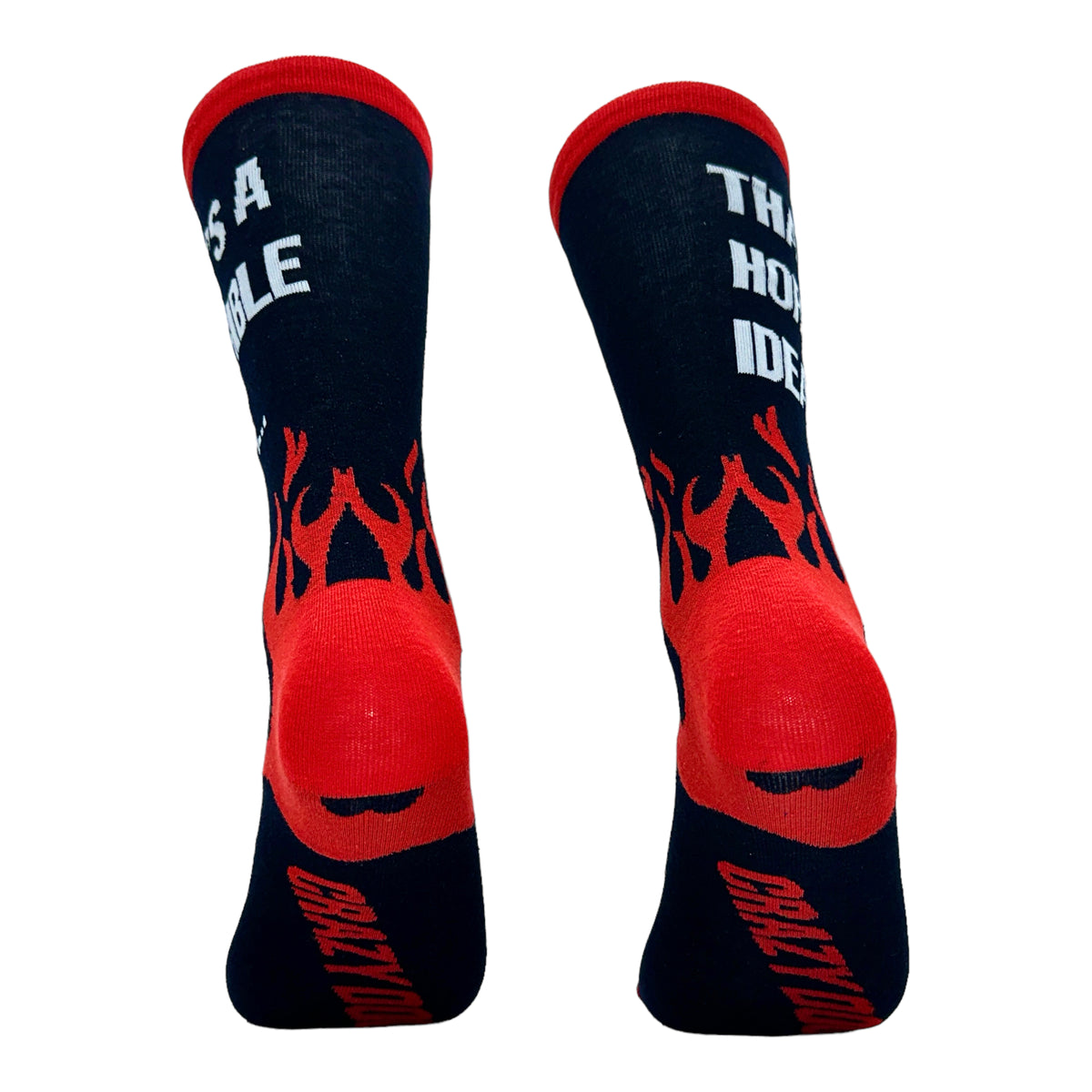 Men&#39;s Thats A Horrible Idea What Time Socks