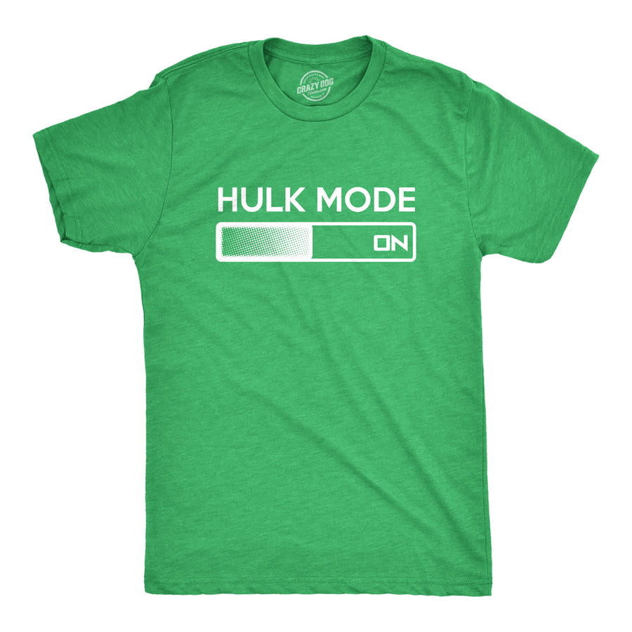 Funny Heather Green - Hulk Mode Hulk Mode On Mens T Shirt Nerdy TV & Movies Nerdy Tee