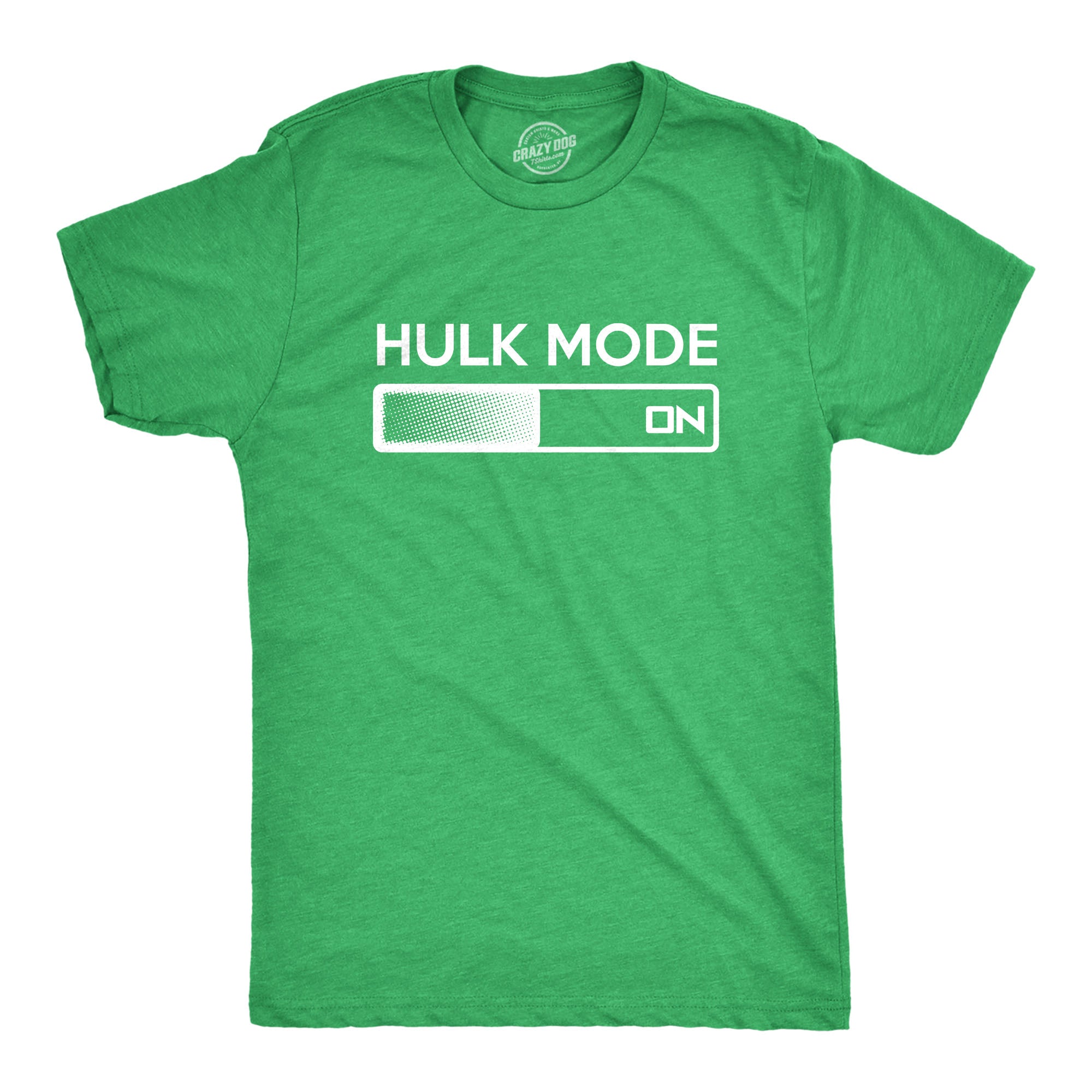 Funny Green Hulk Mode On Mens T Shirt Nerdy TV & Movies Nerdy Tee