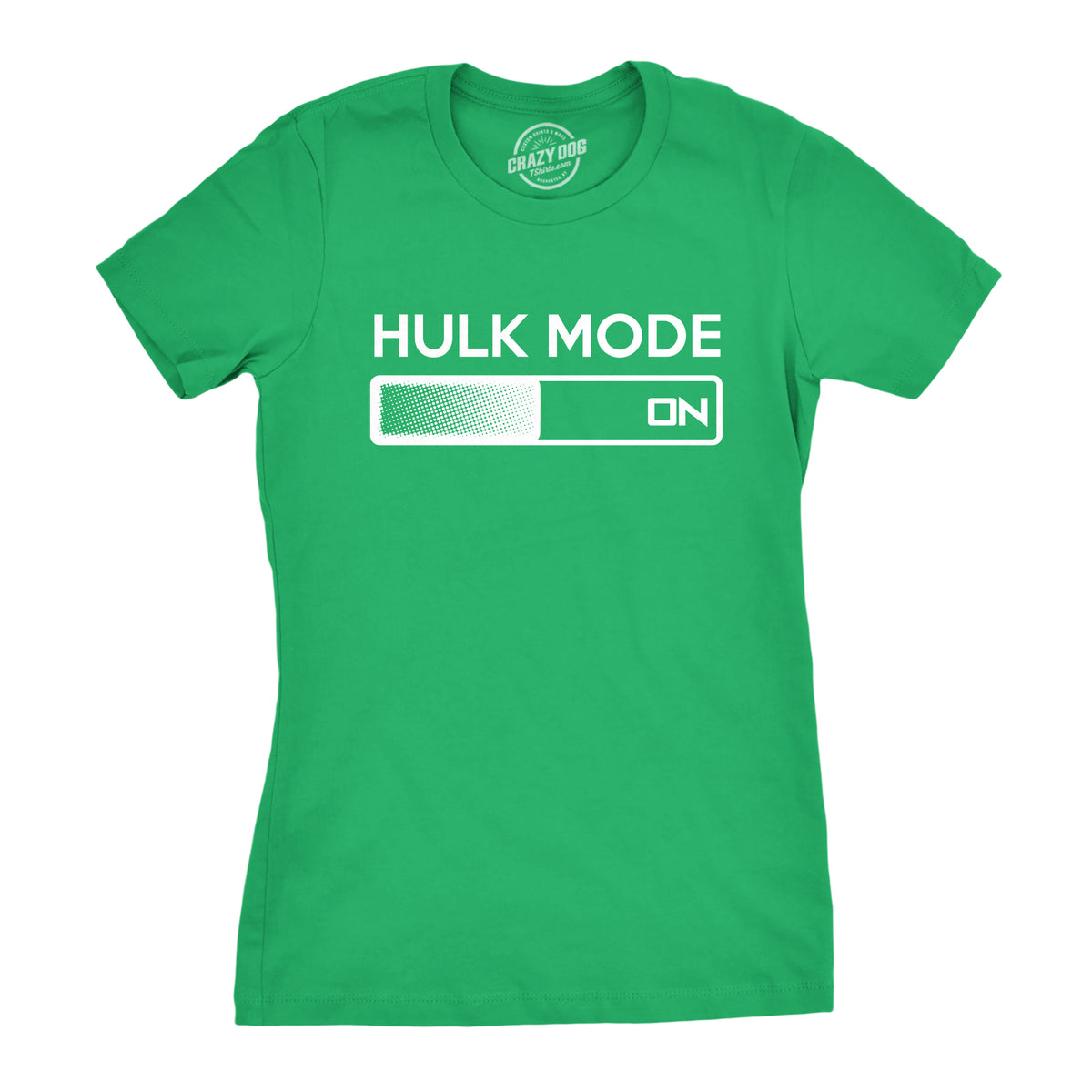 Funny Green Hulk Mode On Womens T Shirt Nerdy TV &amp; Movies Nerdy Tee